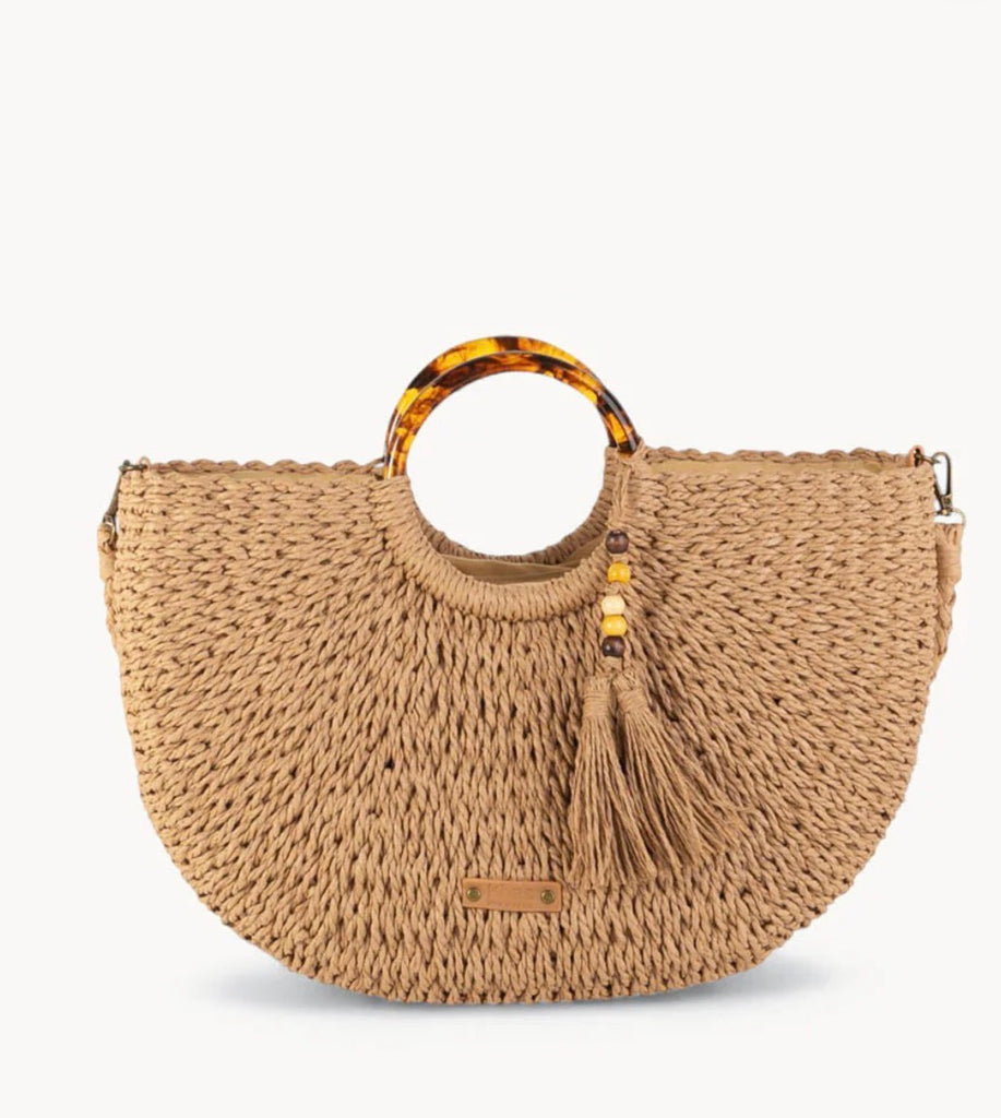 BOLSO DE MANO FIBRA NATURAL