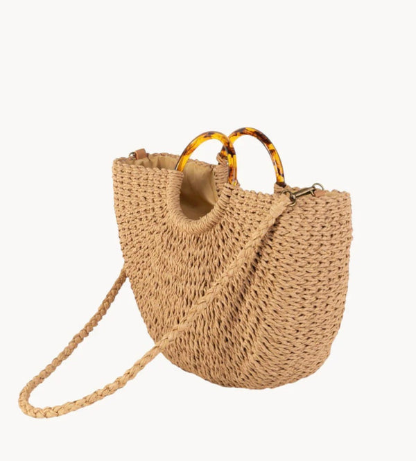 BOLSO DE MANO FIBRA NATURAL