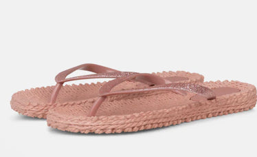 FLIP FLOPS WITH GLITTER, Misty Rose